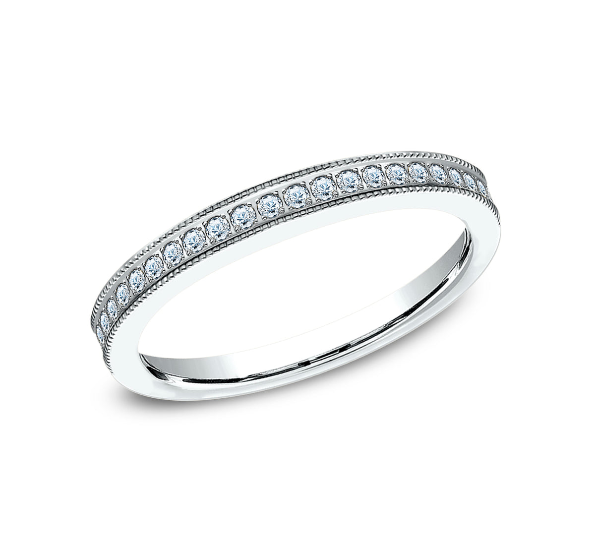 THE ISABELLA 2.5mm 14K White Benchmark men's wedding band