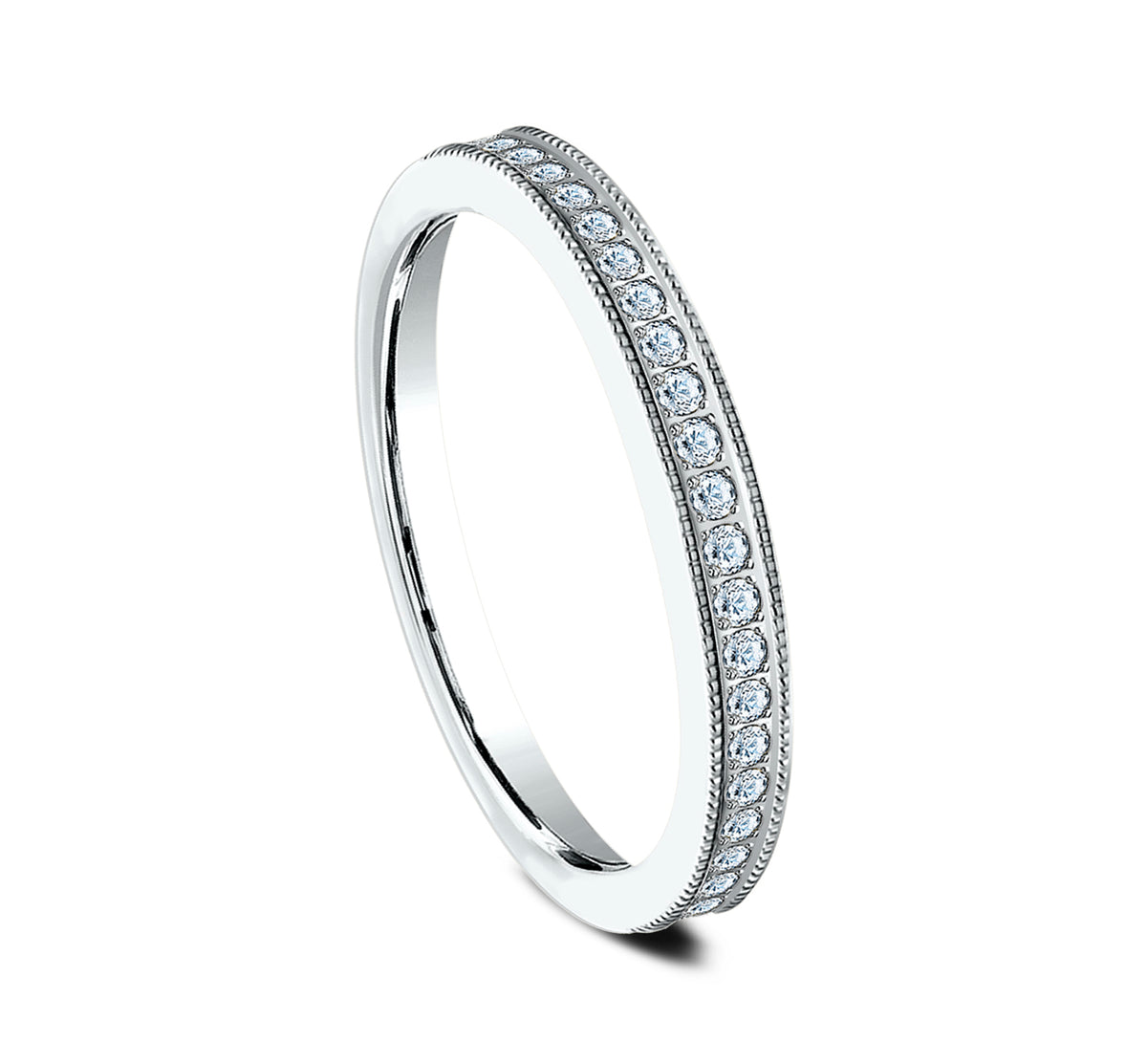 THE ISABELLA 2.5mm 14K White Benchmark men's wedding band