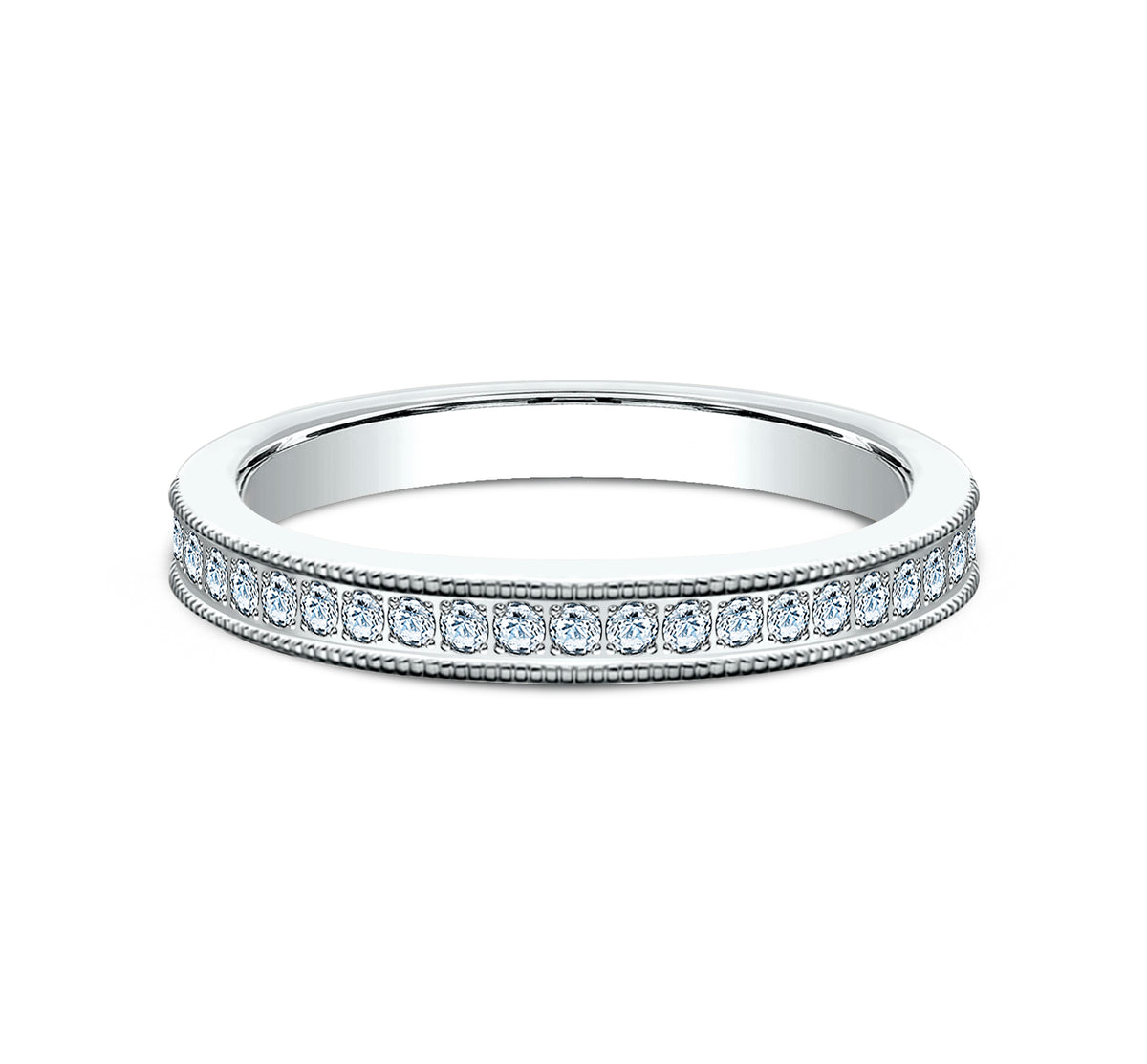 THE ISABELLA 2.5mm 14K White Benchmark men's wedding band