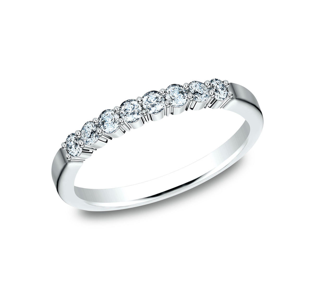 THE AUDREY 2.5mm 14K White Benchmark men's wedding band