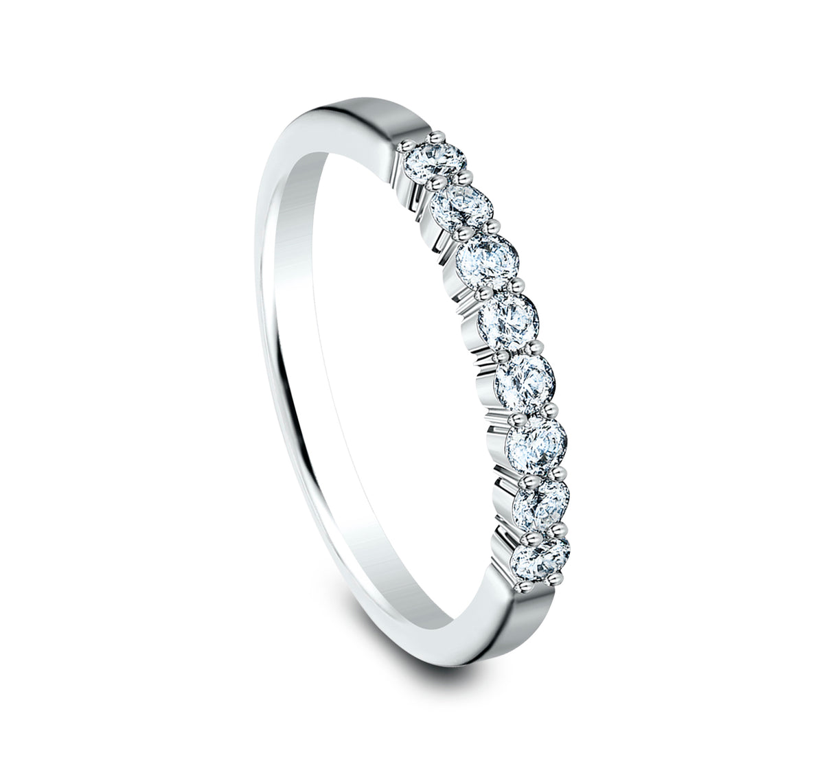 THE AUDREY 2.5mm 14K White Benchmark men's wedding band