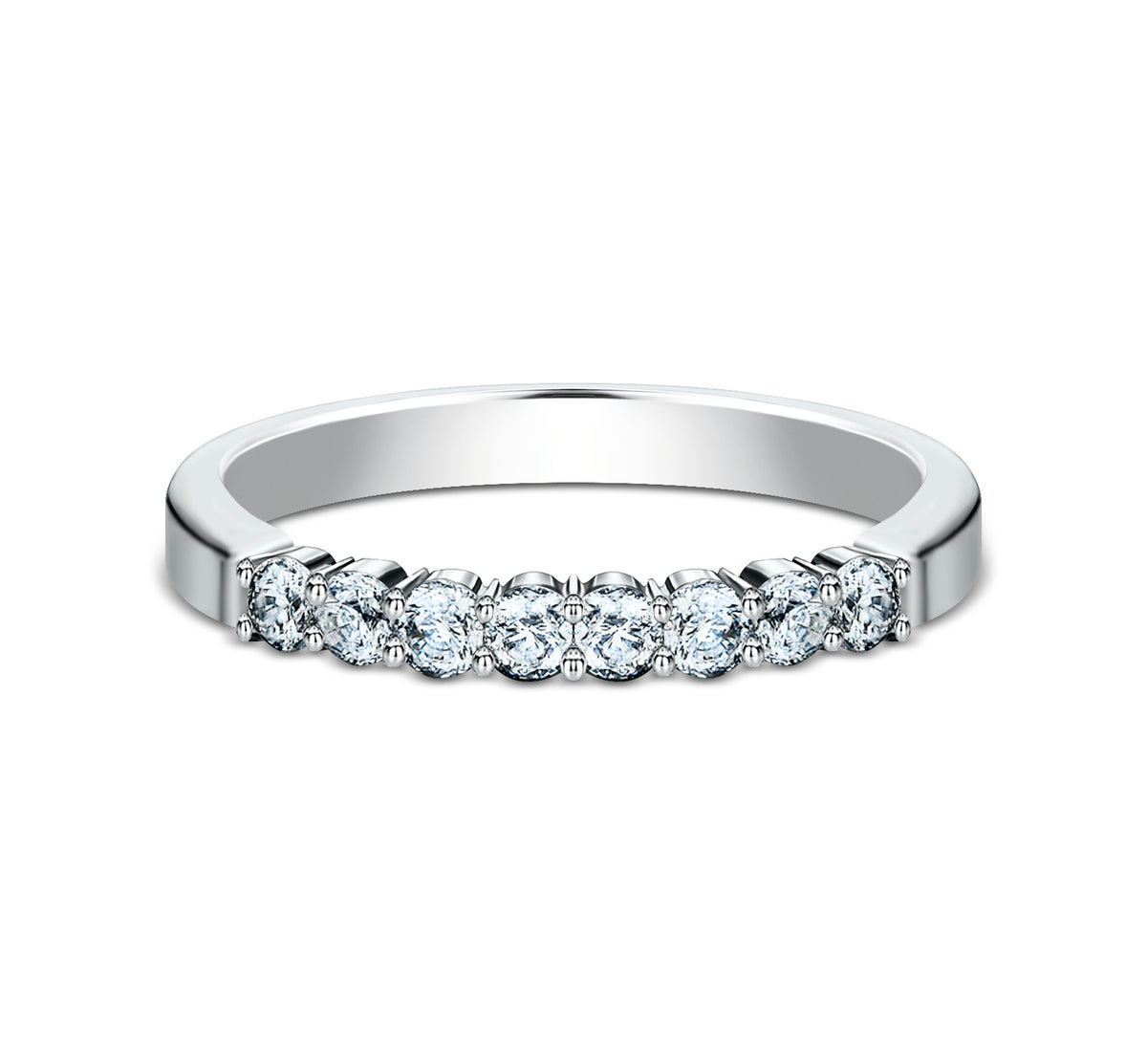 THE AUDREY 2.5mm 14K White Benchmark men's wedding band