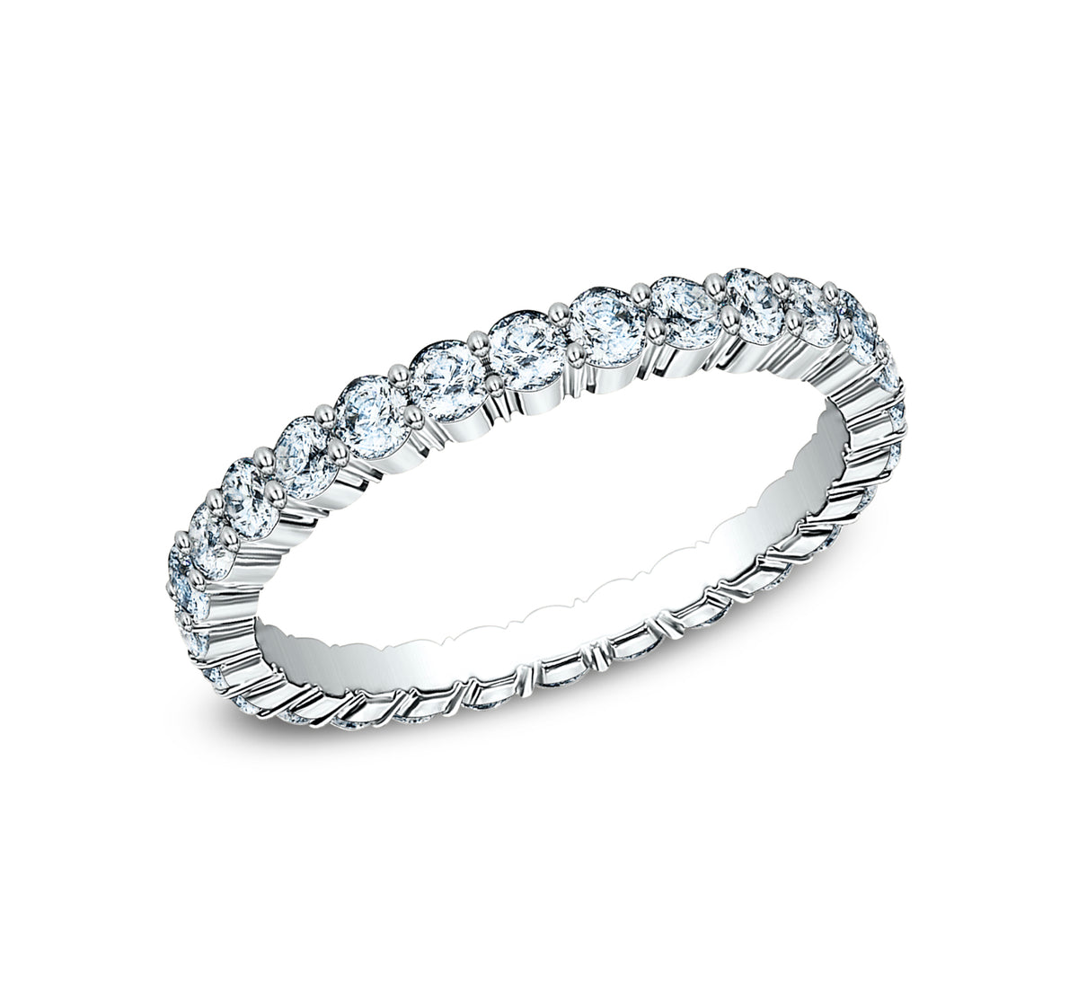THE GRACE 2.5mm 14K White Benchmark men's wedding band