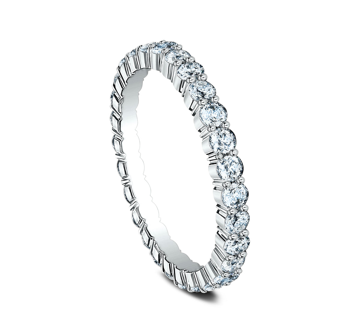 THE GRACE 2.5mm 14K White Benchmark men's wedding band