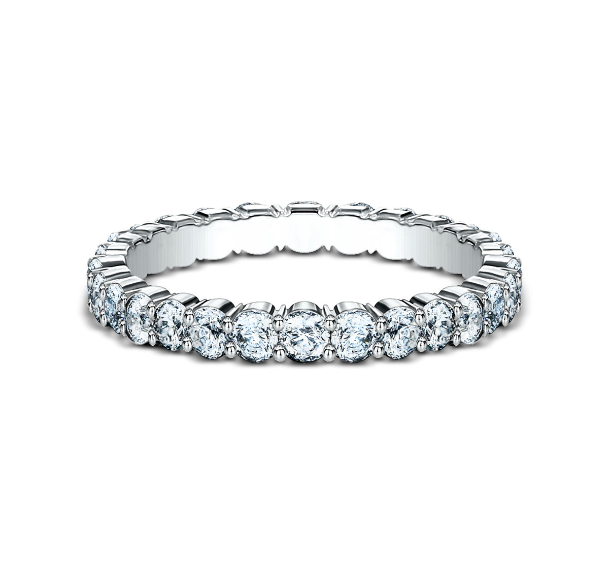 THE GRACE 2.5mm 14K White Benchmark men's wedding band