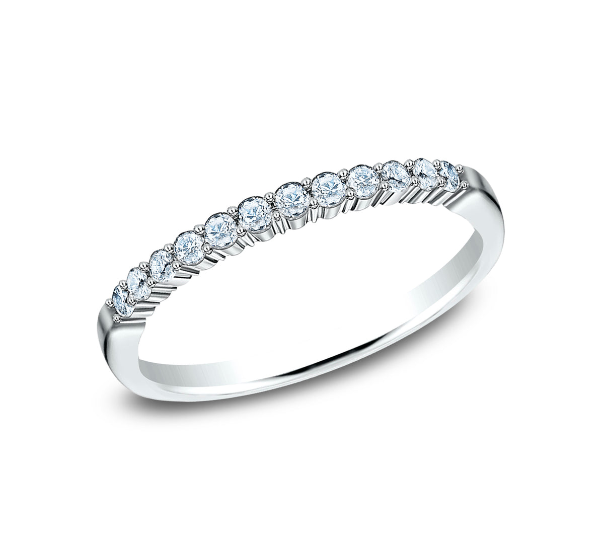 THE DREAMER 2mm 14K White Benchmark men's wedding band