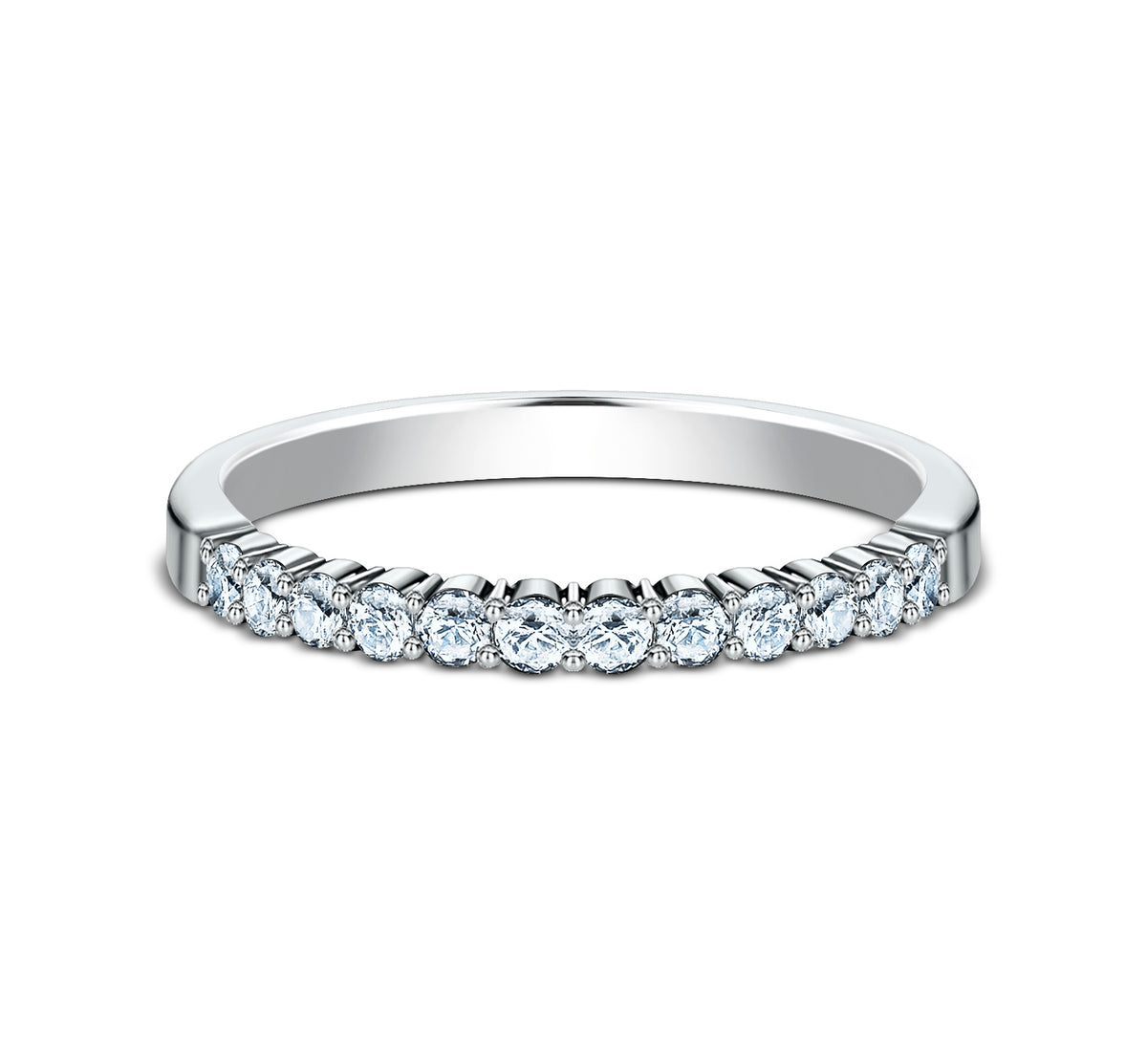 THE DREAMER 2mm 14K White Benchmark men's wedding band