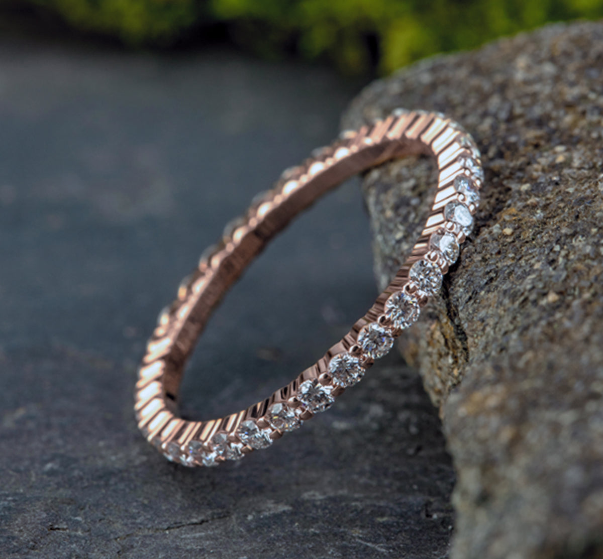 THE ADELAIDE 2mm 14K Rose Benchmark men's wedding band