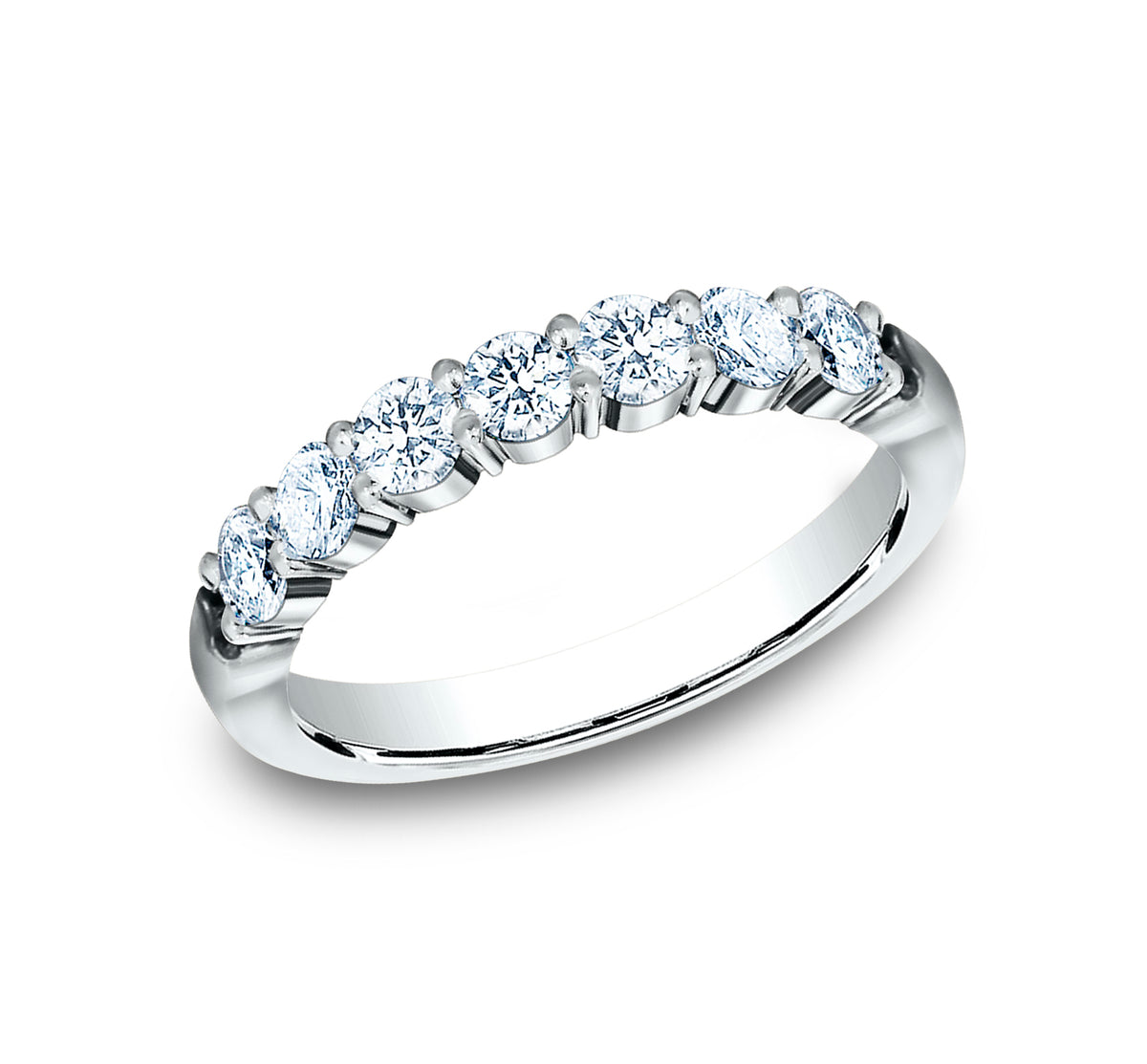 THE ELLA 3mm 14K White Benchmark men's wedding band