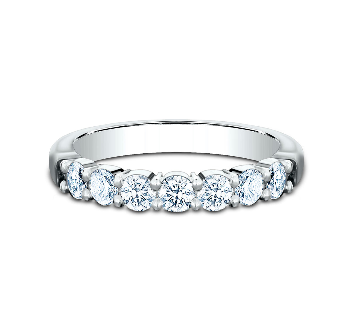 THE ELLA 3mm 14K White Benchmark men's wedding band