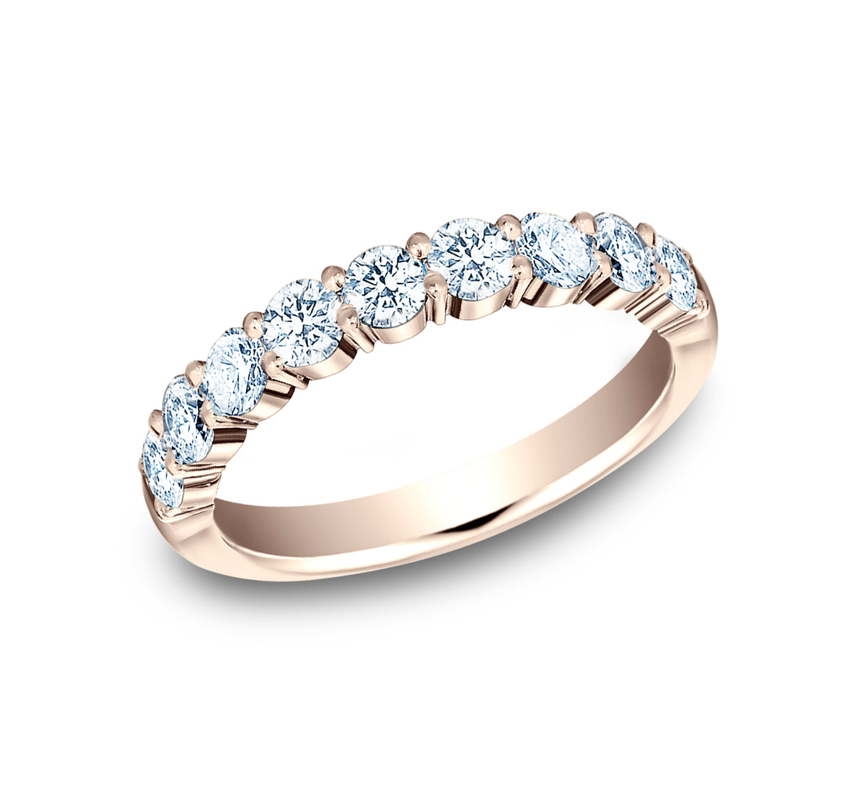 THE DIVA 3mm 14K Rose Benchmark men's wedding band