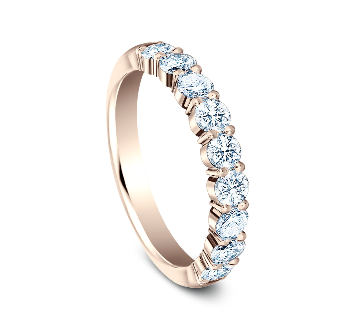 THE DIVA 3mm 14K Rose Benchmark men's wedding band