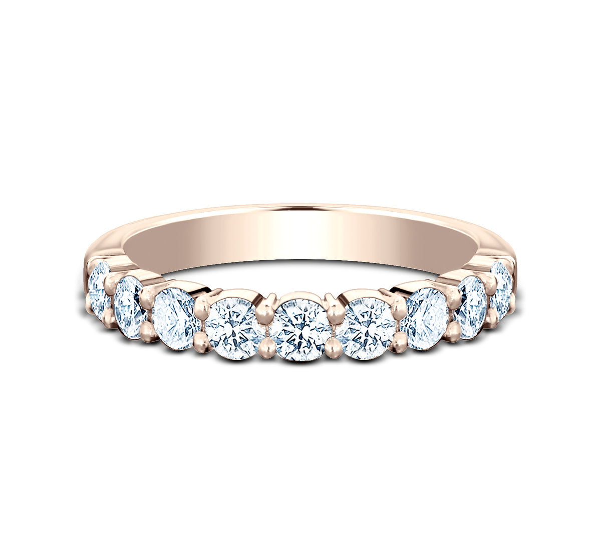 THE DIVA 3mm 14K Rose Benchmark men's wedding band