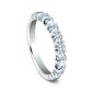 THE DIVA 3mm 14K White Benchmark men's wedding band