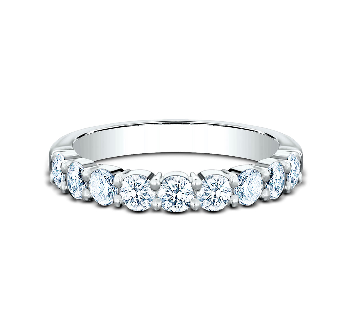 THE DIVA 3mm 14K White Benchmark men's wedding band