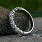 THE DIVA 3mm 14K White Benchmark men's wedding band