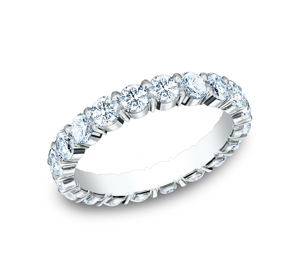 THE EMMELINE 3mm 14K White Benchmark men's wedding band
