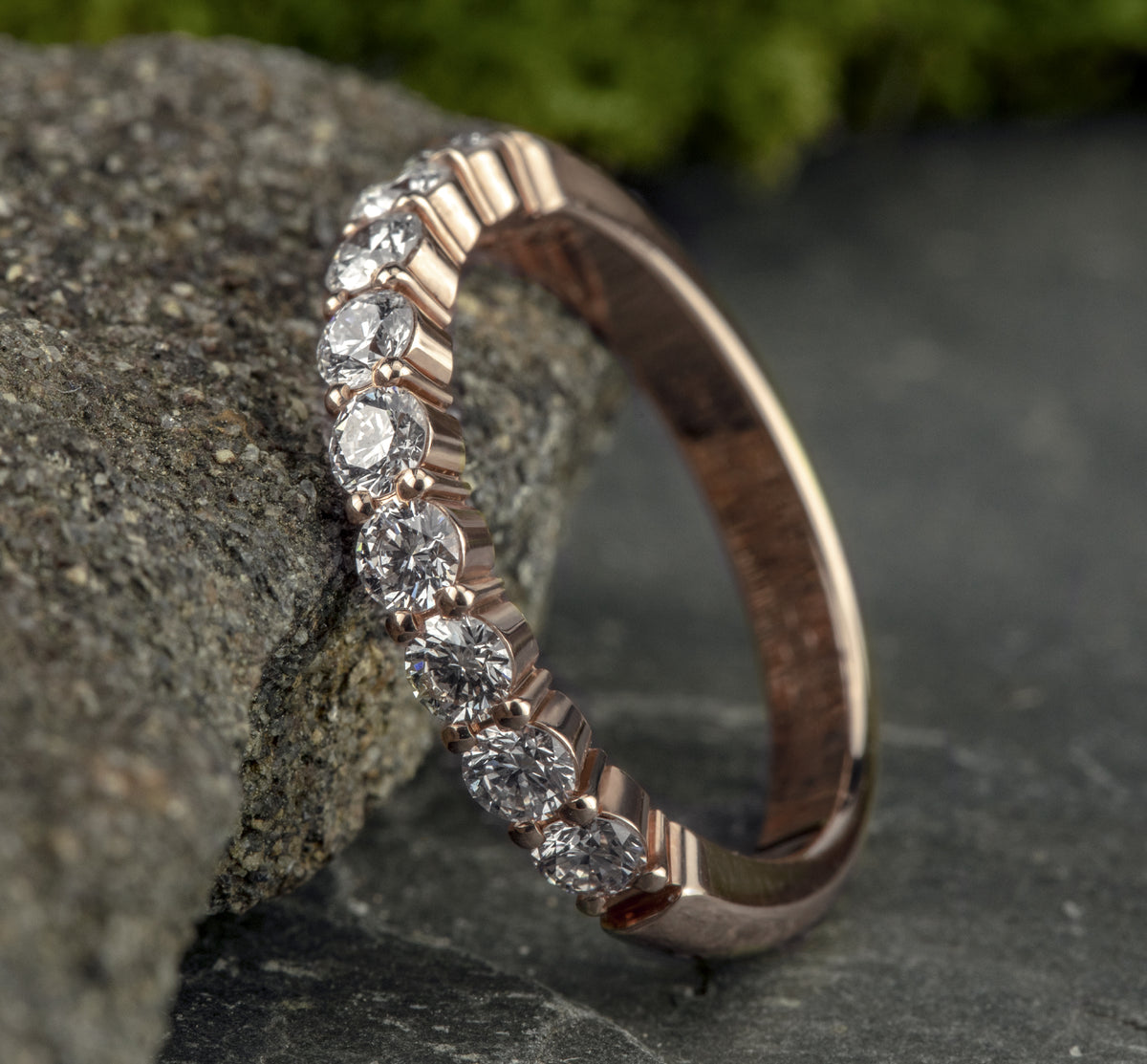 THE BOMBSHELL 3mm 14K Rose Benchmark men's wedding band
