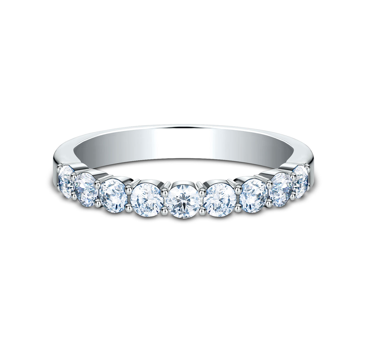 THE MODEL 3mm 14K White Benchmark men's wedding band