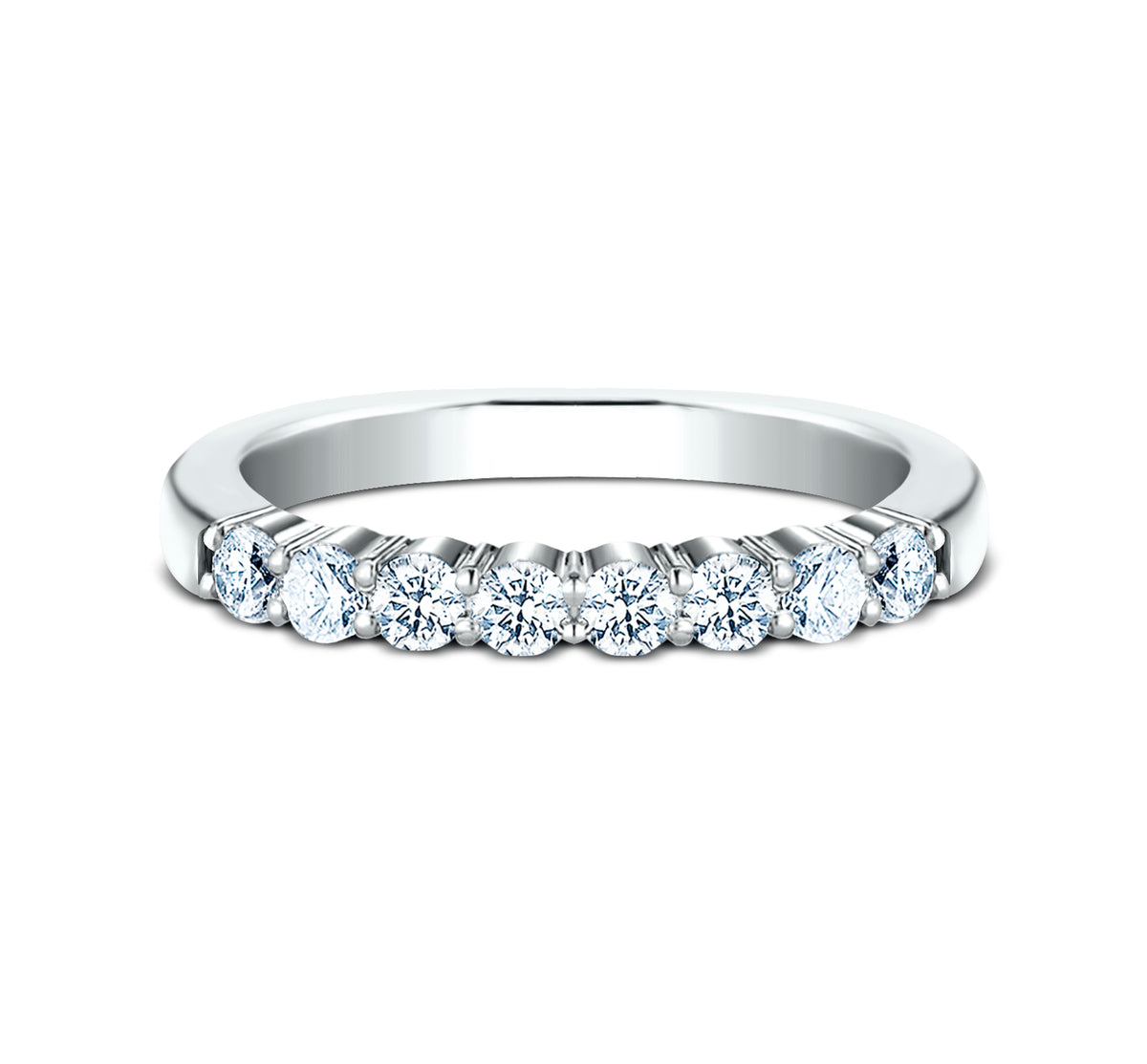 THE STUNNER 2.5mm 14K White Benchmark men's wedding band