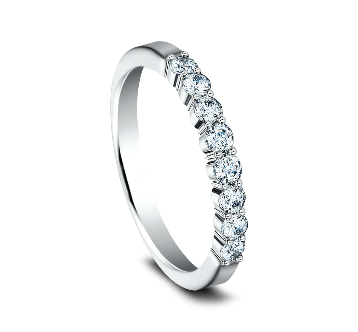 THE GODDESS 2.5mm 14K White Benchmark men's wedding band