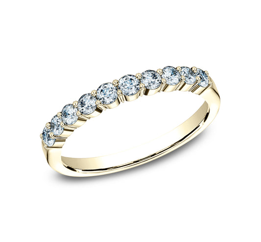 THE GODDESS 2.5mm 14K Yellow Benchmark men's wedding band