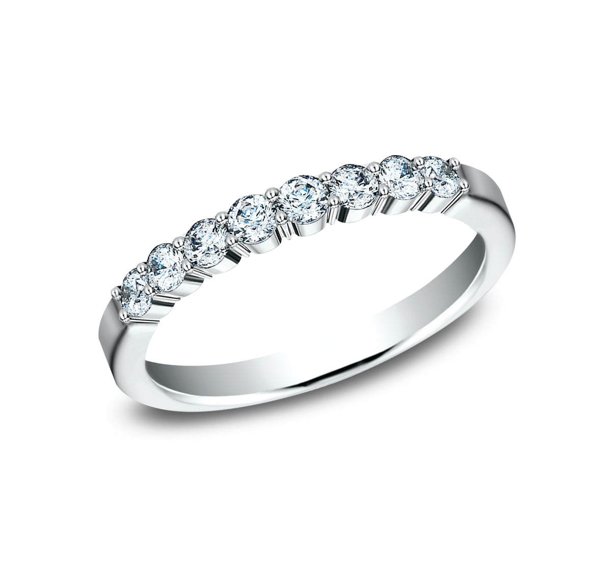 THE KNOCKOUT 2.5mm 14K White Benchmark men's wedding band