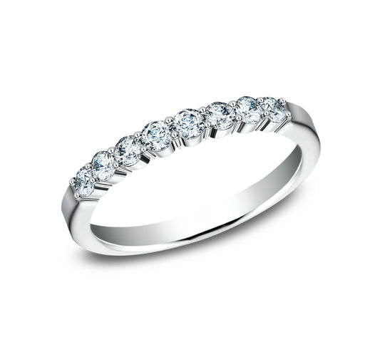 THE KNOCKOUT 2.5mm 14K White Benchmark men's wedding band