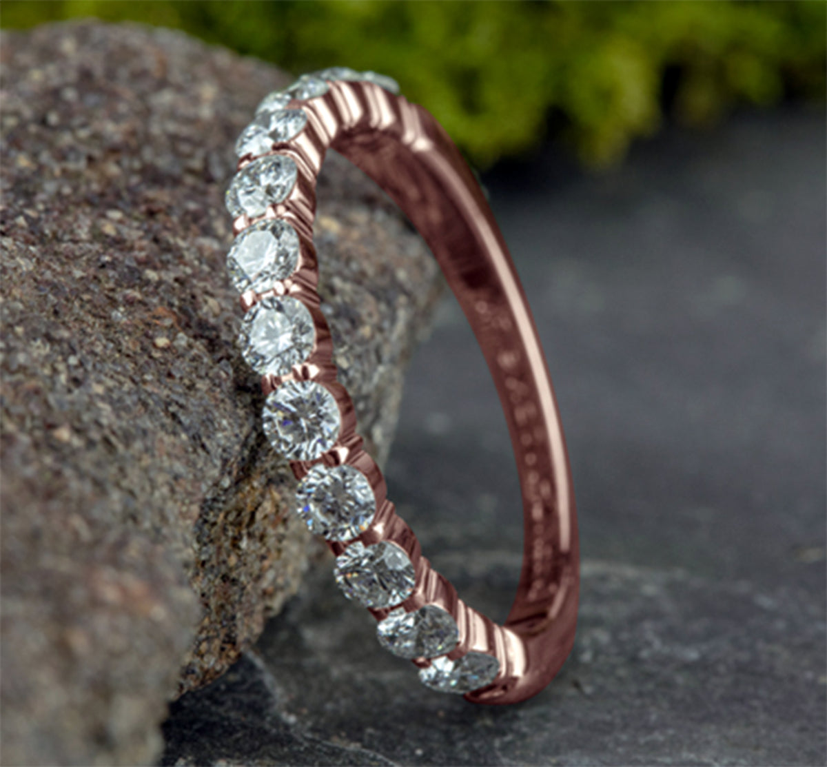 THE ZORA 2.5mm 14K Rose Benchmark men's wedding band