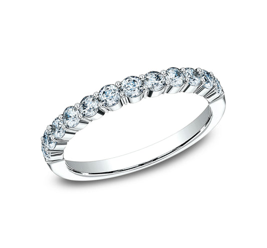 THE ZORA 2.5mm 14K White Benchmark men's wedding band