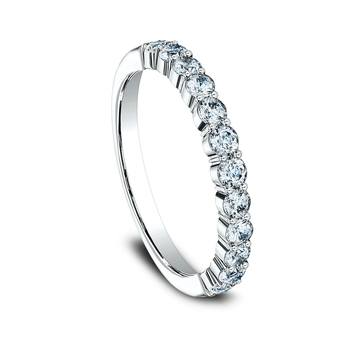 THE ZORA 2.5mm 14K White Benchmark men's wedding band