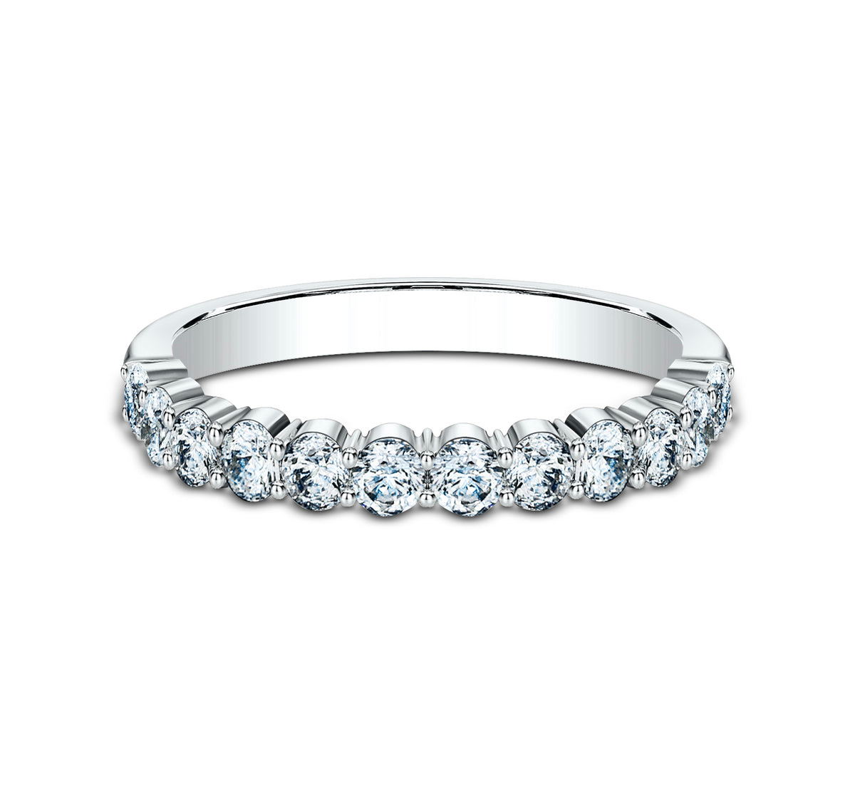 THE ZORA 2.5mm 14K White Benchmark men's wedding band