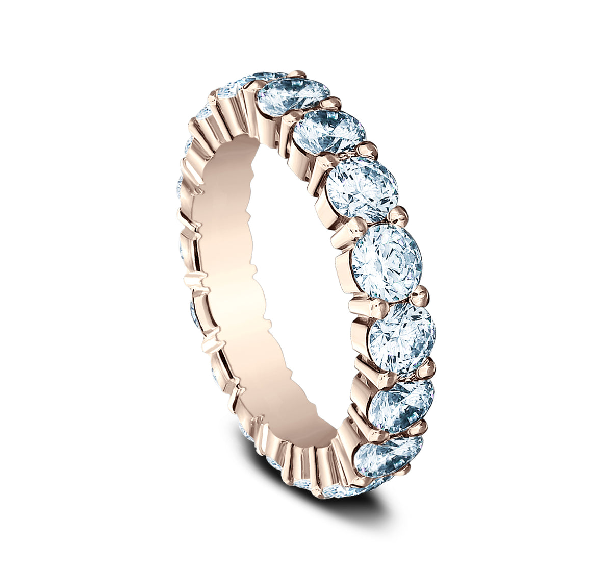 THE CHARMER 4mm 14K Rose Benchmark men's wedding band