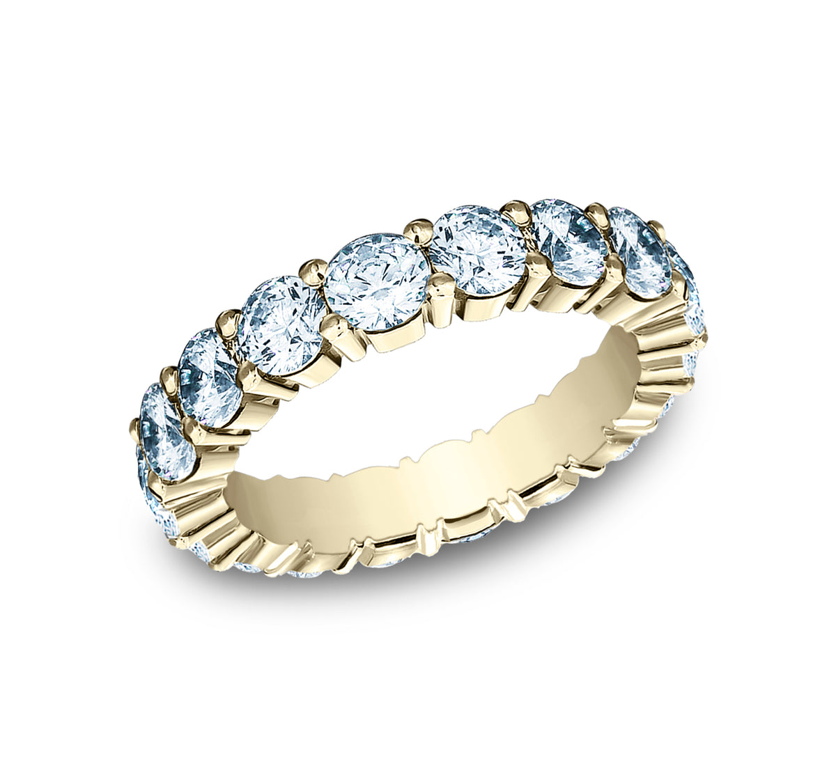 THE CHARMER 4mm 14K Yellow Benchmark men's wedding band