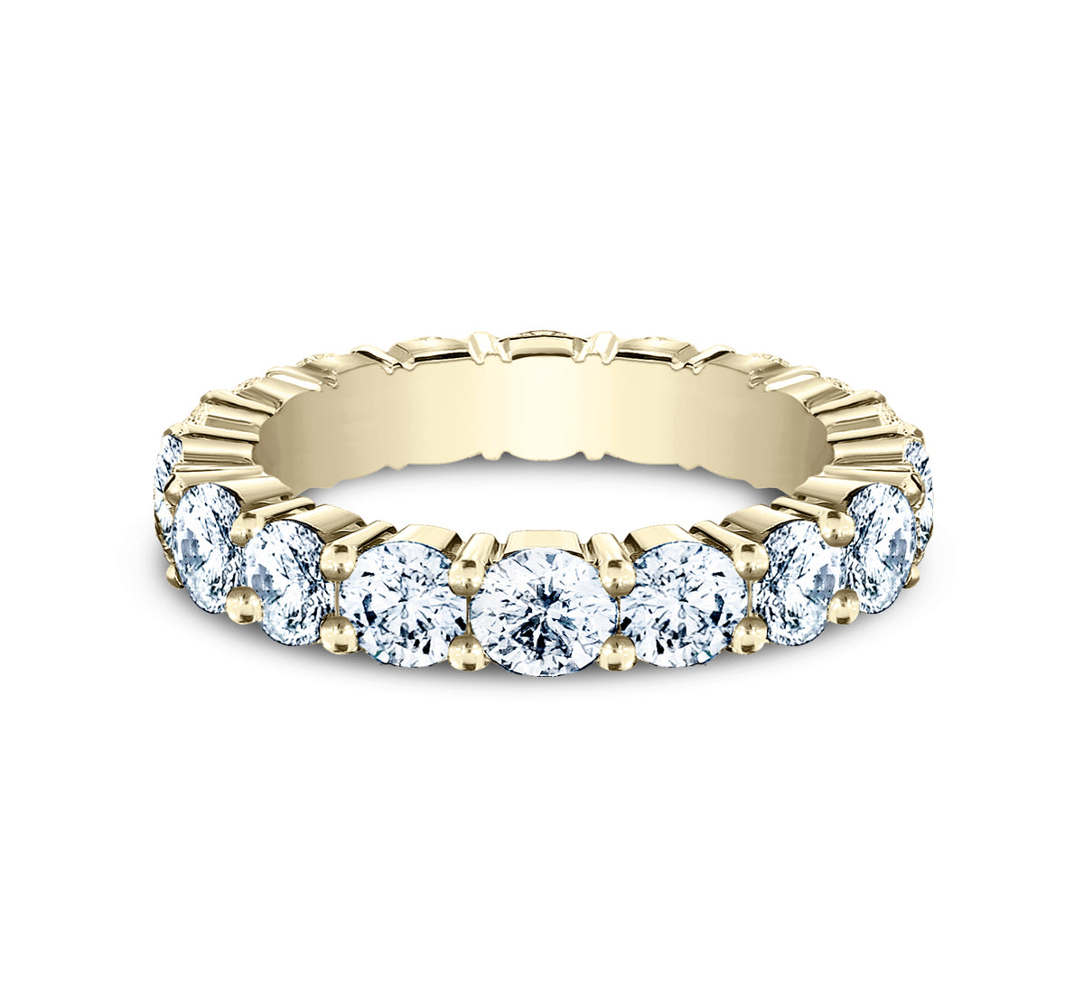 THE CHARMER 4mm 14K Yellow Benchmark men's wedding band