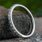 THE HARPER 2mm 14K White Benchmark men's wedding band