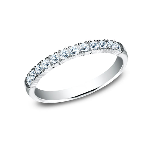 THE LUNA 2mm 14K White Benchmark men's wedding band
