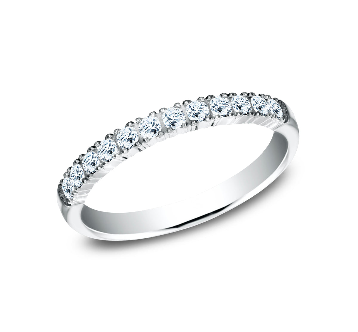 THE LUNA 2mm 14K White Benchmark men's wedding band