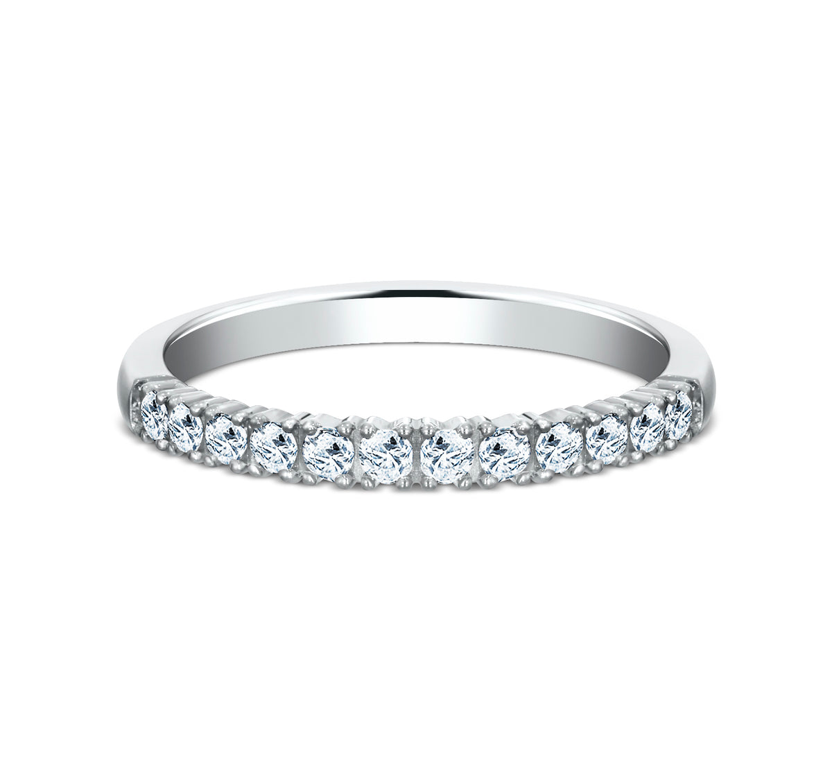 THE LUNA 2mm 14K White Benchmark men's wedding band