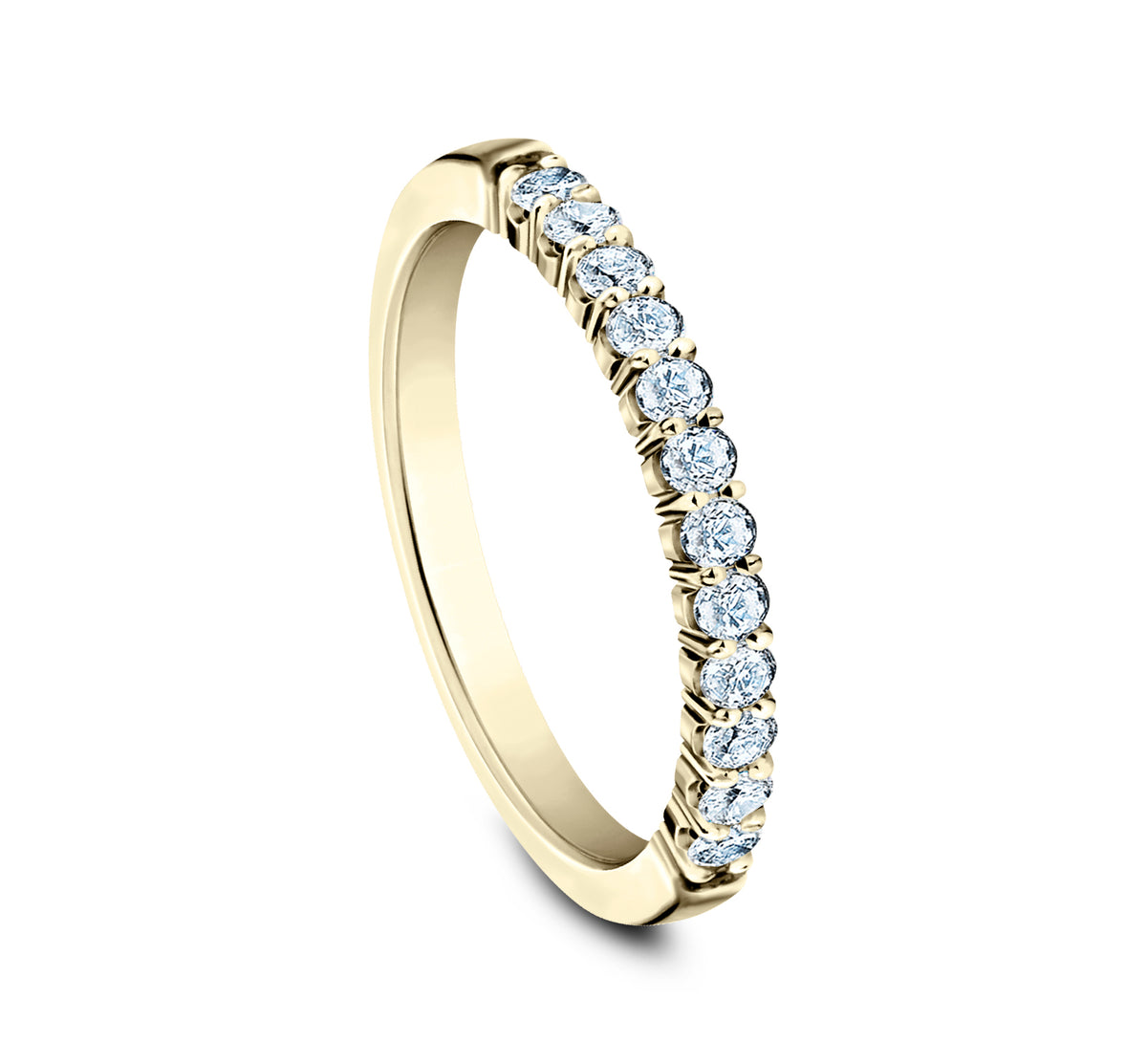 THE ZOE 2mm 14K Yellow Benchmark men's wedding band