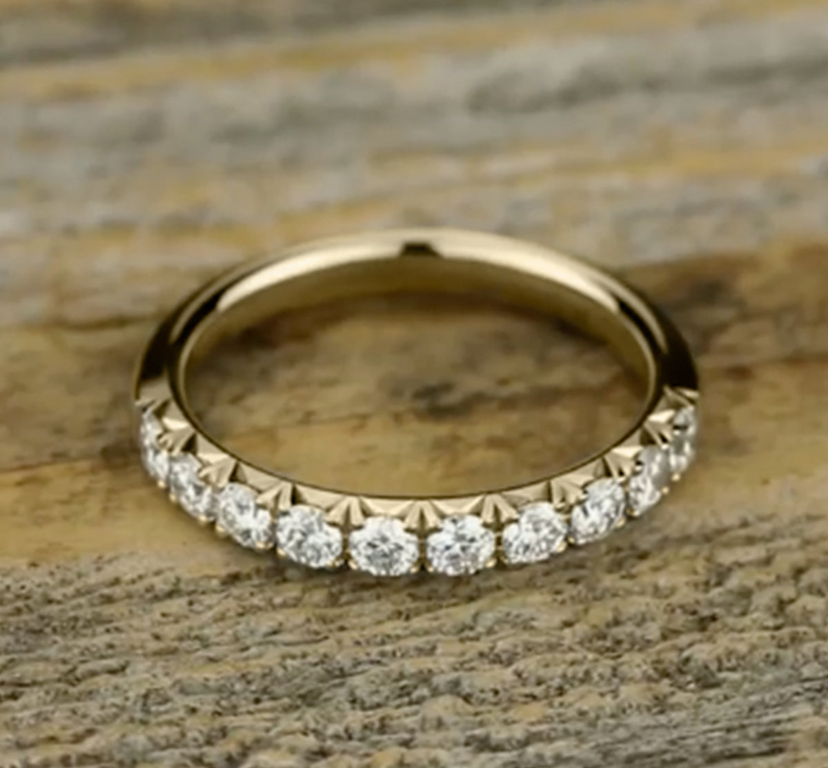 THE MAGGIE 2.5mm 14K Yellow Benchmark men's wedding band