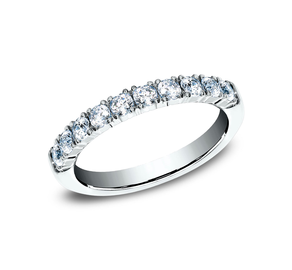 THE DINAH 2.5mm 14K White Benchmark men's wedding band