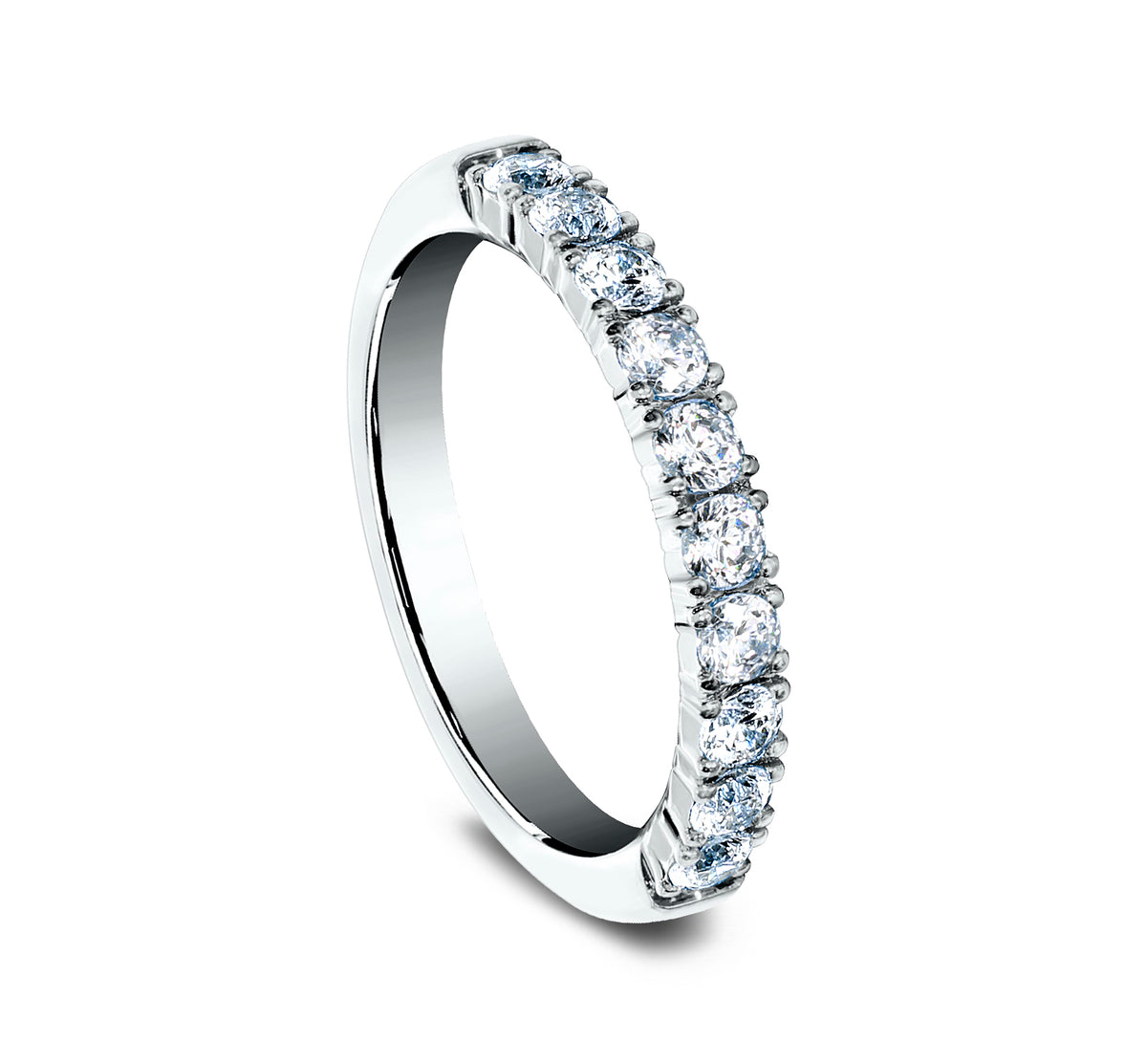 THE DINAH 2.5mm 14K White Benchmark men's wedding band