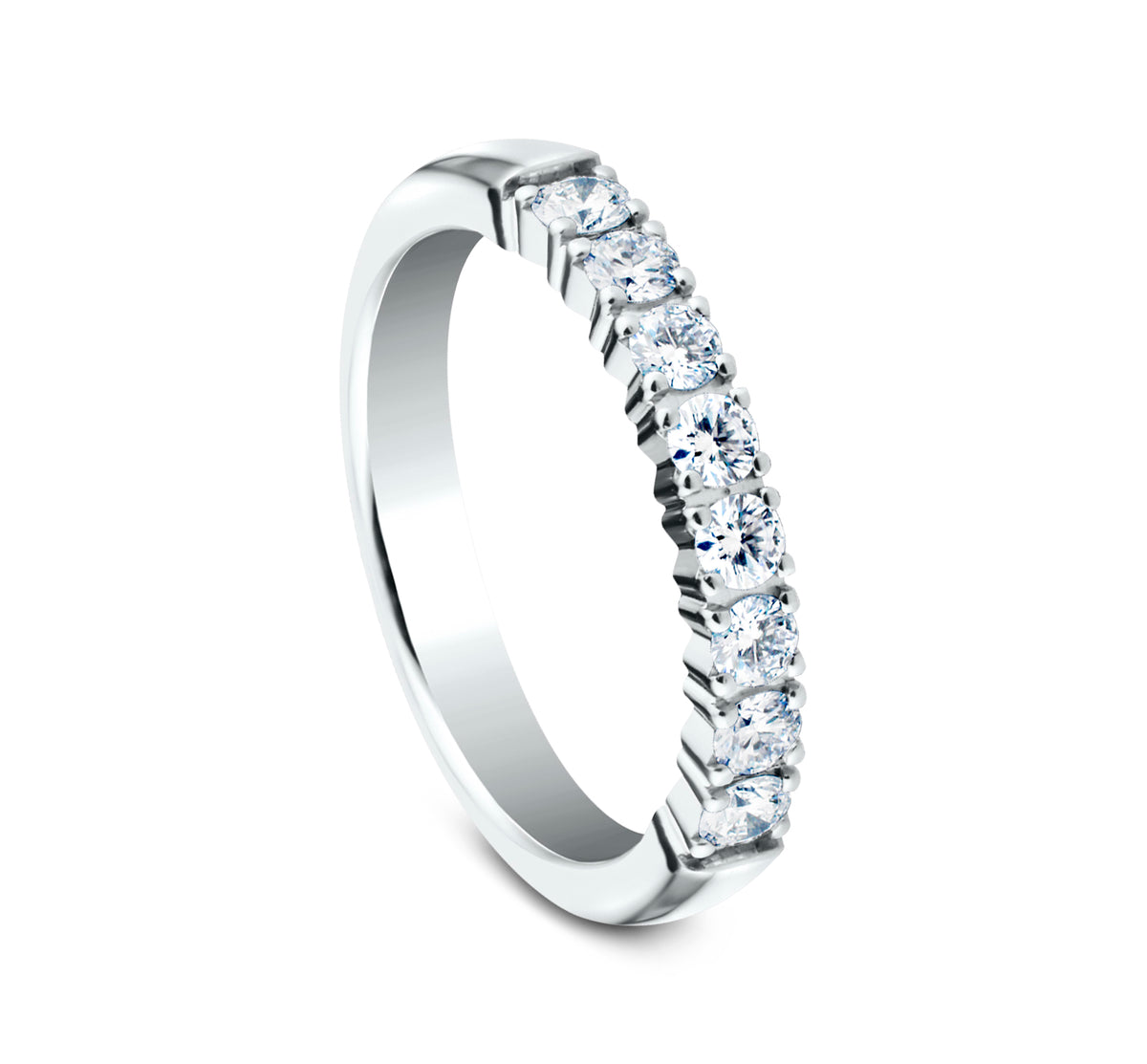 THE ARYA 2.5mm 14K White Benchmark men's wedding band