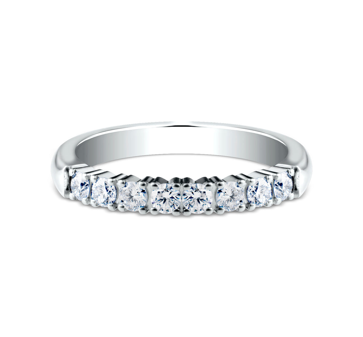 THE ARYA 2.5mm 14K White Benchmark men's wedding band