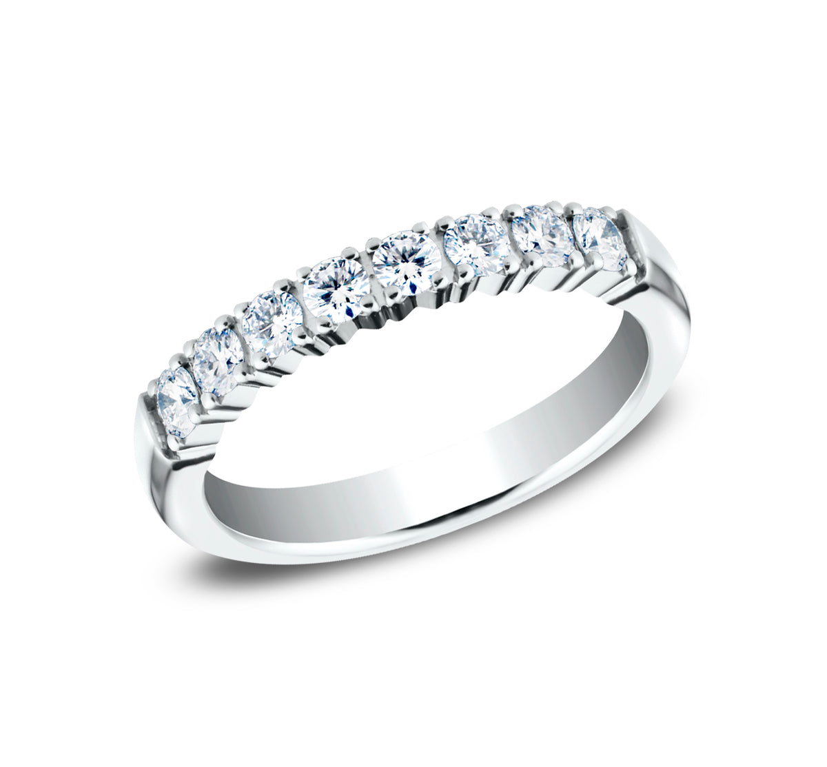 THE SANSA 2.5mm 14K White Benchmark men's wedding band