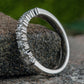 THE SANSA 2.5mm 14K White Benchmark men's wedding band