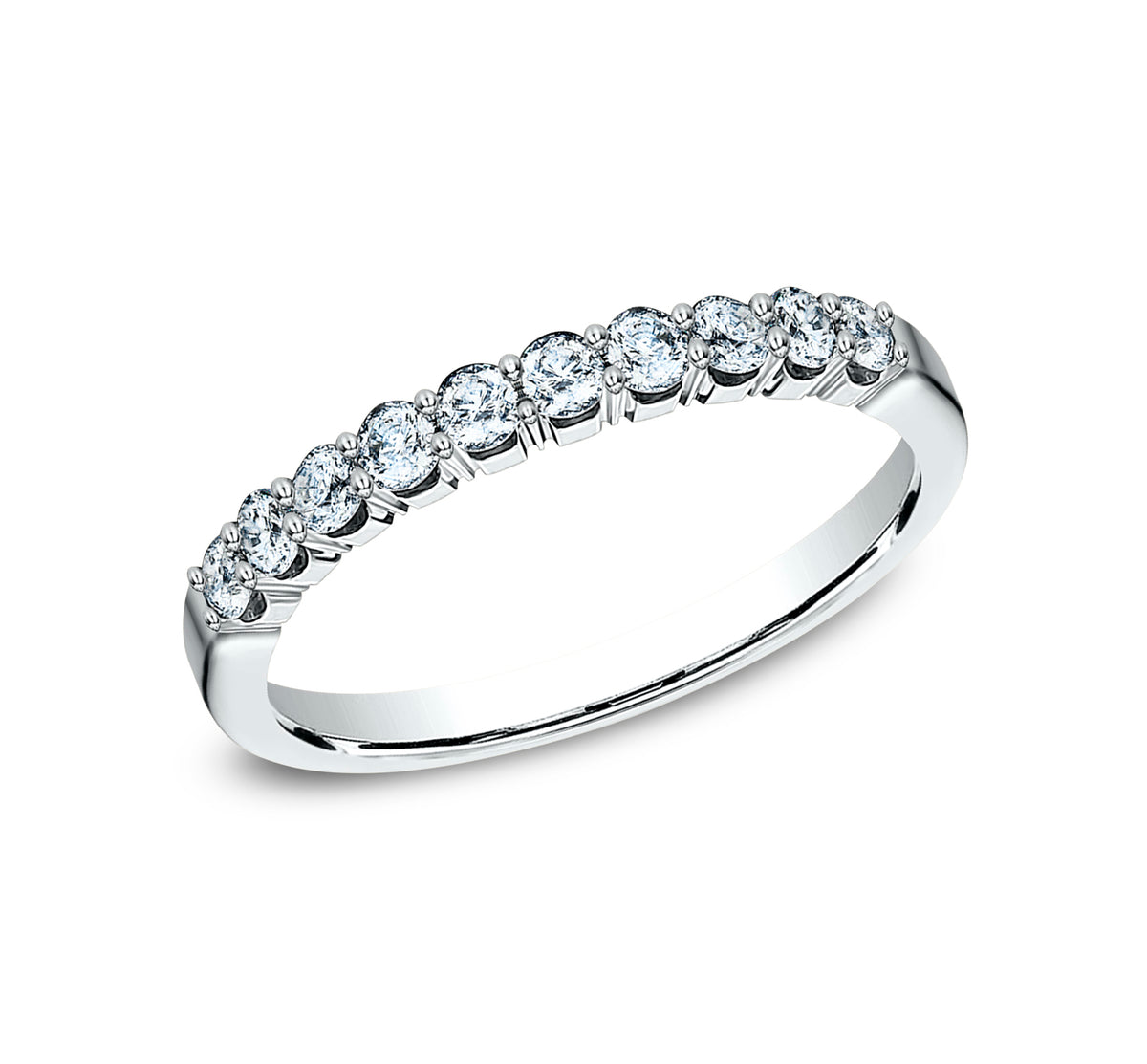 THE RACHEL 2.5mm 14K White Benchmark men's wedding band