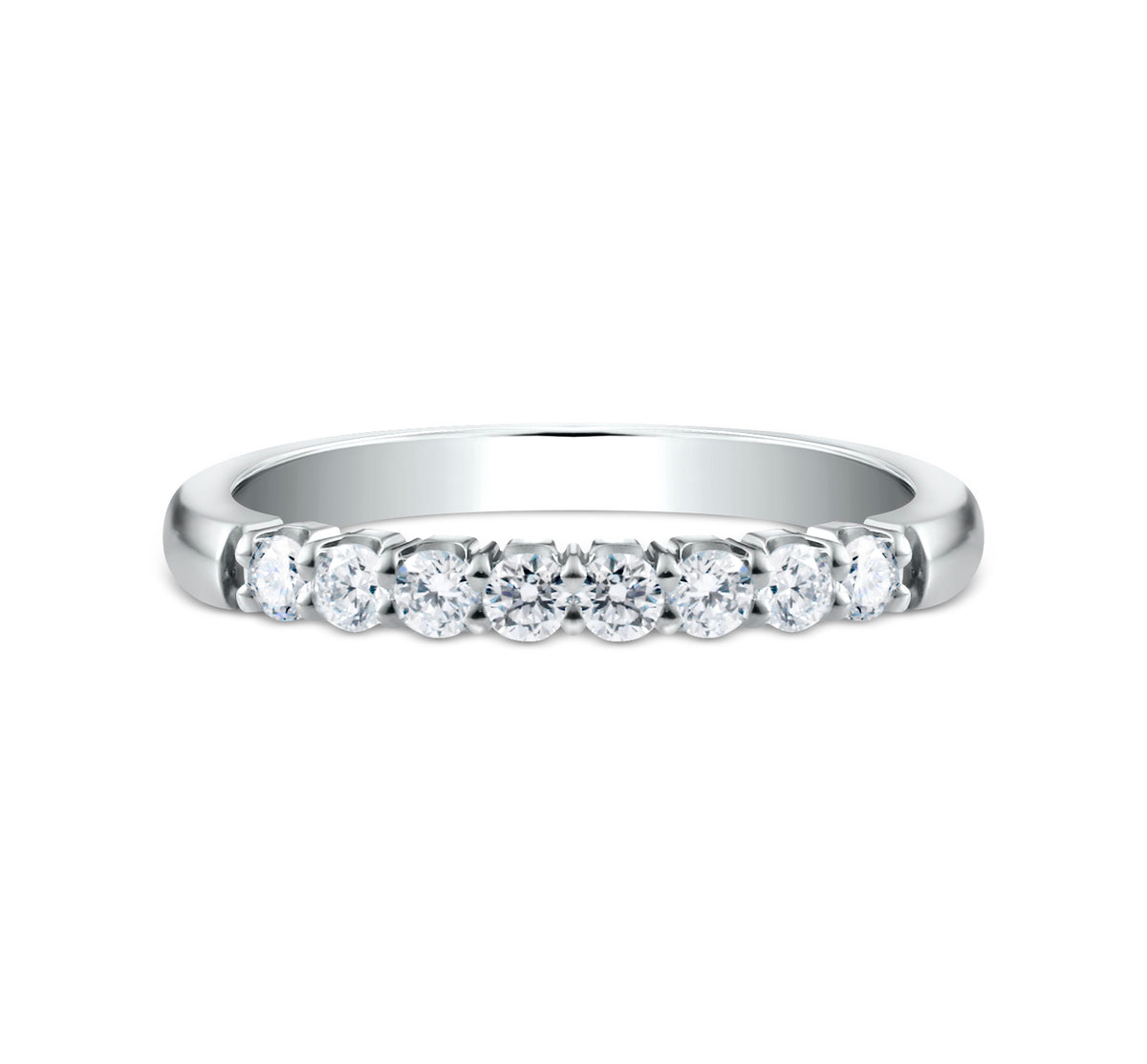 THE LUCY 2.5mm 14K White Benchmark men's wedding band