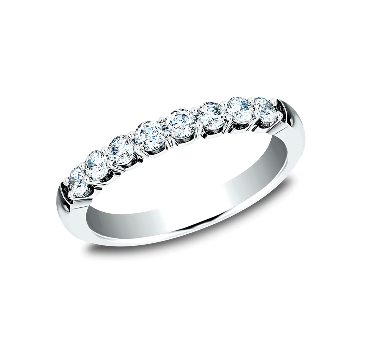 THE APRIL 2.5mm 14K White Benchmark men's wedding band